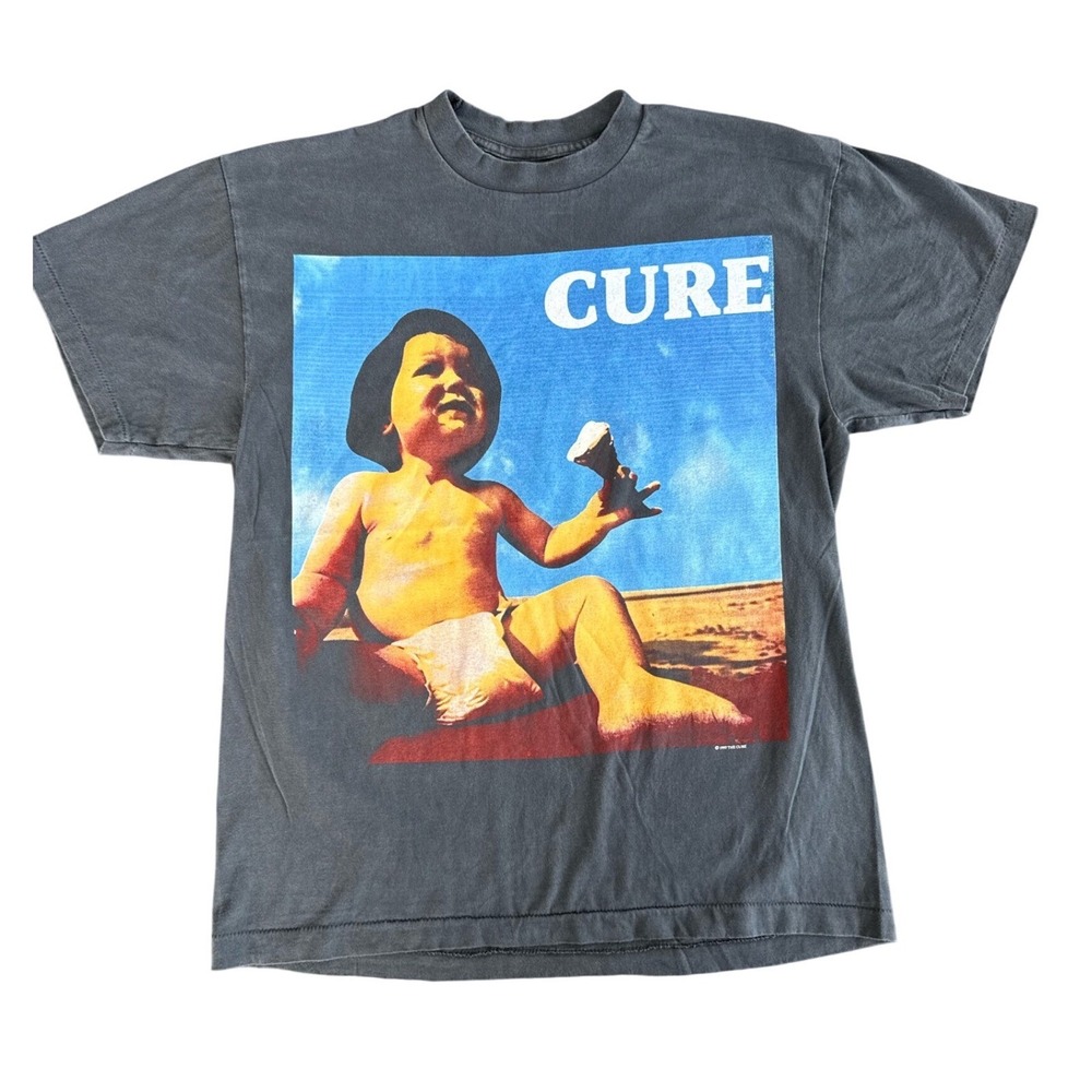 Vintage 1997 The Cure Galore Band T-Shirt Size Large 90s Rock Reprint